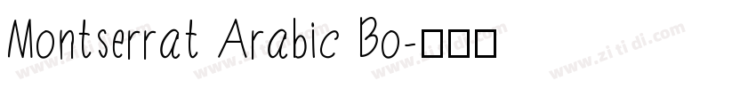 Montserrat Arabic Bo字体转换